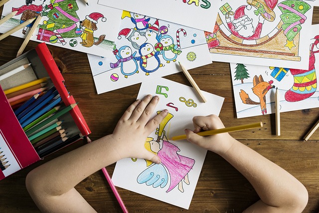 kid, paper, colors